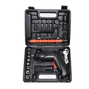 Kit Parafusadeira Mini Portatil Recarregável Usb e Maleta com 47 Chaves 360 Graus Bivolt Sem Fio