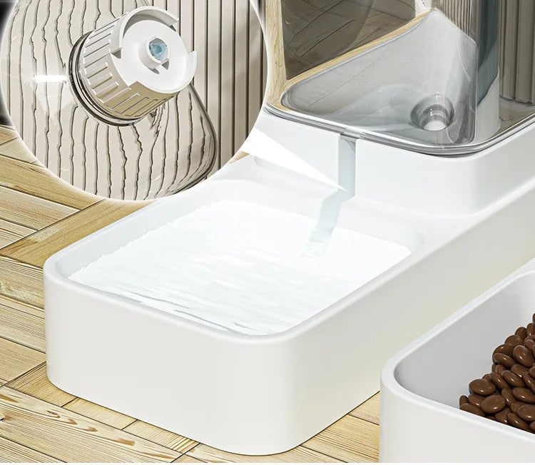 Alimentador Automático para Pets, Dispensador de Ração e Água por Gravidade para Gatos e Cães