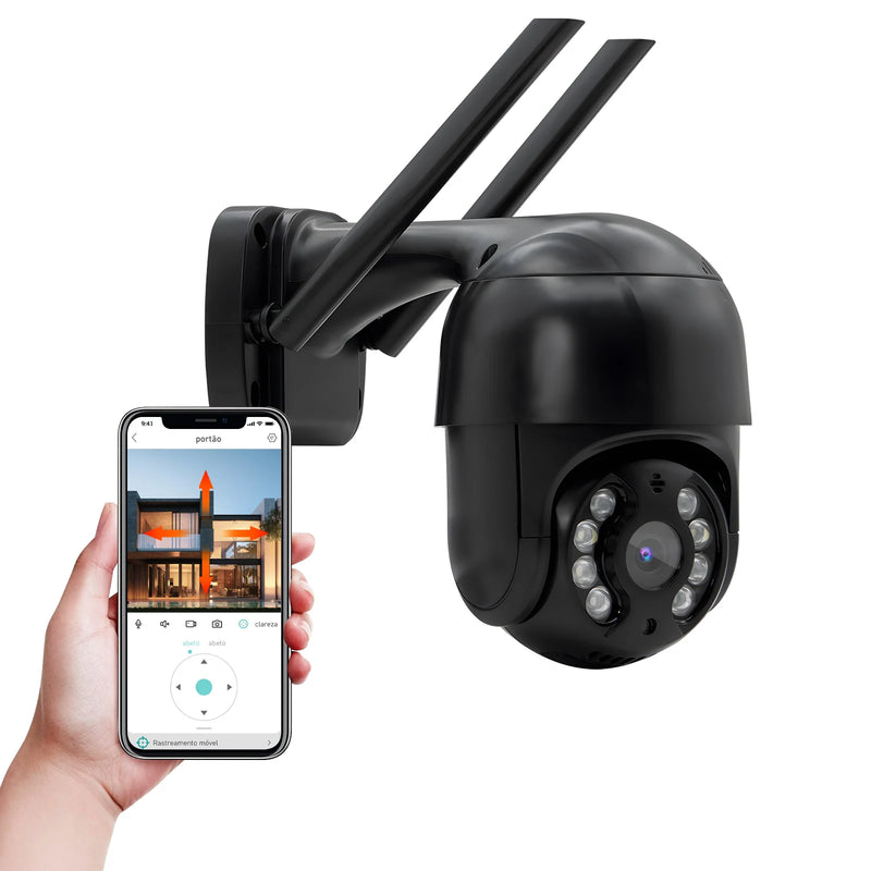 Câmeras de vigilância Wi-Fi ICSEE, câmera de segurança inteligente 360°, monitoramento 4K Ultra HD, proteção avançada, marca COIBEU