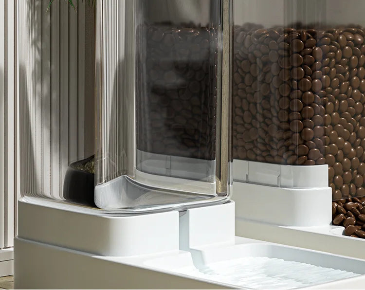 Alimentador Automático para Pets, Dispensador de Ração e Água por Gravidade para Gatos e Cães