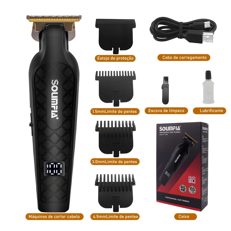 SOLIMPIA Hair Trimmer Máquina de Cortar Cabelo Profissional à Prova d’Água