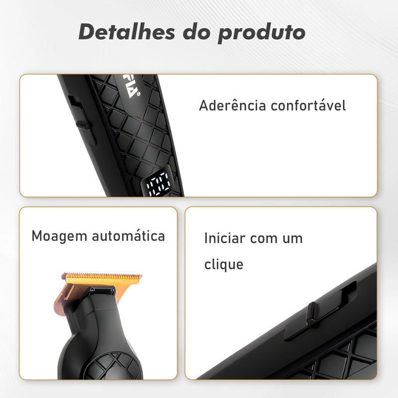 SOLIMPIA Hair Trimmer Máquina de Cortar Cabelo Profissional à Prova d’Água