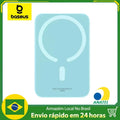 Carregador Baseus para Magsafe 20w 6000mah Para iPhone e Android com Suporte para Carregamento por Indução + Cabo USB Tipo C