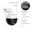 Câmera de segurança inteligenteWi-Fi ICSEE 360°,  4K Ultra HD, proteção avançada