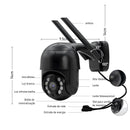 Câmera de segurança inteligenteWi-Fi ICSEE 360°,  4K Ultra HD, proteção avançada