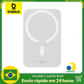 Carregador Baseus para Magsafe 20w 6000mah Para iPhone e Android com Suporte para Carregamento por Indução + Cabo USB Tipo C