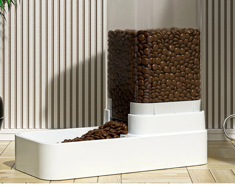 Alimentador Automático para Pets, Dispensador de Ração e Água por Gravidade para Gatos e Cães