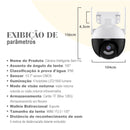 Câmera de segurança inteligenteWi-Fi ICSEE 360°,  4K Ultra HD, proteção avançada